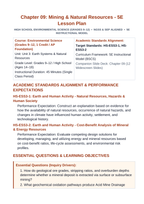 Mining and Natural Resources 5E Lesson Plan sample page
