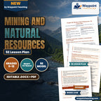Mining and Natural Resources 5E Lesson Plan cover