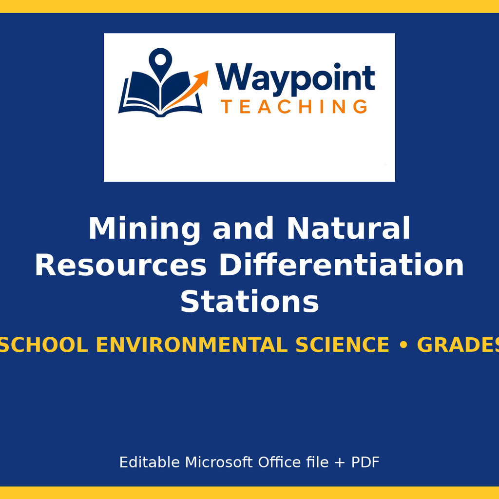 Mining and Natural Resources Differentiation Stations cover