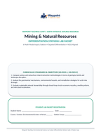 Mining and Natural Resources Differentiation Stations sample page