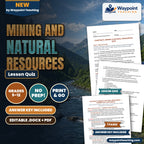 Mining and Natural Resources Lesson Quiz cover