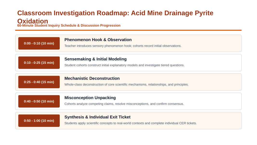 Mining and Natural Resources Phenomena-Based Lesson: Acid Mine Drainage Contaminating River Basins from Abandoned Mines Presentation sample page