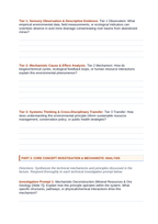 Mining and Natural Resources Phenomena-Based Lesson: Acid Mine Drainage Contaminating River Basins from Abandoned Mines Student Response Sheet sample page