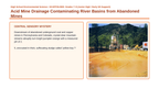 Mining and Natural Resources Scaffolded Phenomena-Based Lesson: Acid Mine Drainage Contaminating River Basins from Abandoned Mines Presentation sample page
