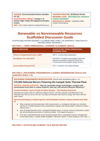 Renewable vs. Nonrenewable Resources Scaffolded Phenomena-Based Lesson: 170,000 Heliostat Mirrors Powering the Ivanpah Solar Thermal Plant Teacher Discussion Guide sample page