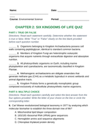 Six Kingdoms of Life Lesson Quiz sample page
