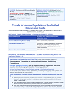 Trends in Human Populations Scaffolded Phenomena-Based Lesson: Demographic Transition in Industrialized Nations Stabilizing Populations Teacher Discussion Guide sample page