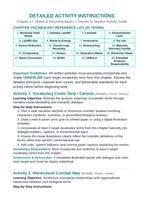 Waste and Recycling Basics Vocabulary Choice Board sample page