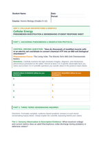 Adenosine triphosphate (ATP) Phenomena-Based Lesson: The Living Volts: The Electric Eel's 860-Volt Chemiosmotic Battery Student Response Sheet sample page