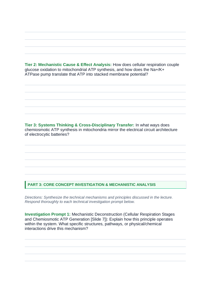 Adenosine triphosphate (ATP) Phenomena-Based Lesson: The Living Volts: The Electric Eel's 860-Volt Chemiosmotic Battery Student Response Sheet sample page