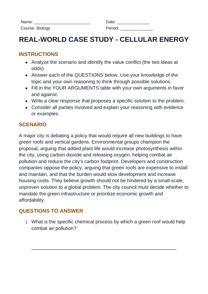 Adenosine triphosphate (ATP) Real-World Case Study sample page