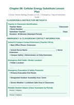 Adenosine triphosphate (ATP) Substitute Lesson Plan sample page