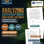 Analyzing Survivorship Curves using Cohort Life Tables Reading Worksheet cover