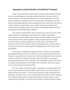 Aquaporins and the Kinetics of Facilitated Transport Reading Worksheet sample page