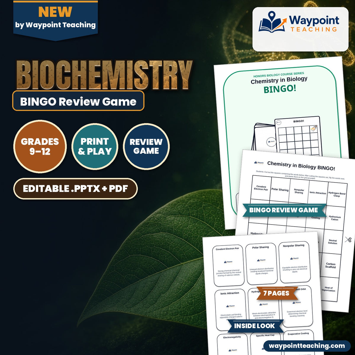 Biochemistry BINGO Review Game cover