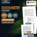 Biochemistry Lesson Quiz cover