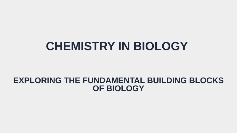 Biochemistry Substitute Slideshow & Teacher Guide sample page
