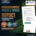 Biogeochemical Cycles & Human Impact Vocabulary Words & Definitions cover