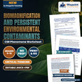 Biomagnification and Persistent Environmental Contaminants: Trophic Concentration of DDT and Methylmercury, and Avian Eggshell Thinning CER Phenomena Worksheet cover