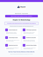 Biotechnology Project-Based Learning Activity sample page