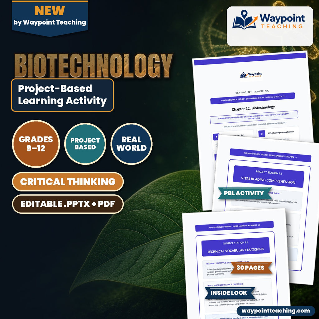 Biotechnology Project-Based Learning Activity cover