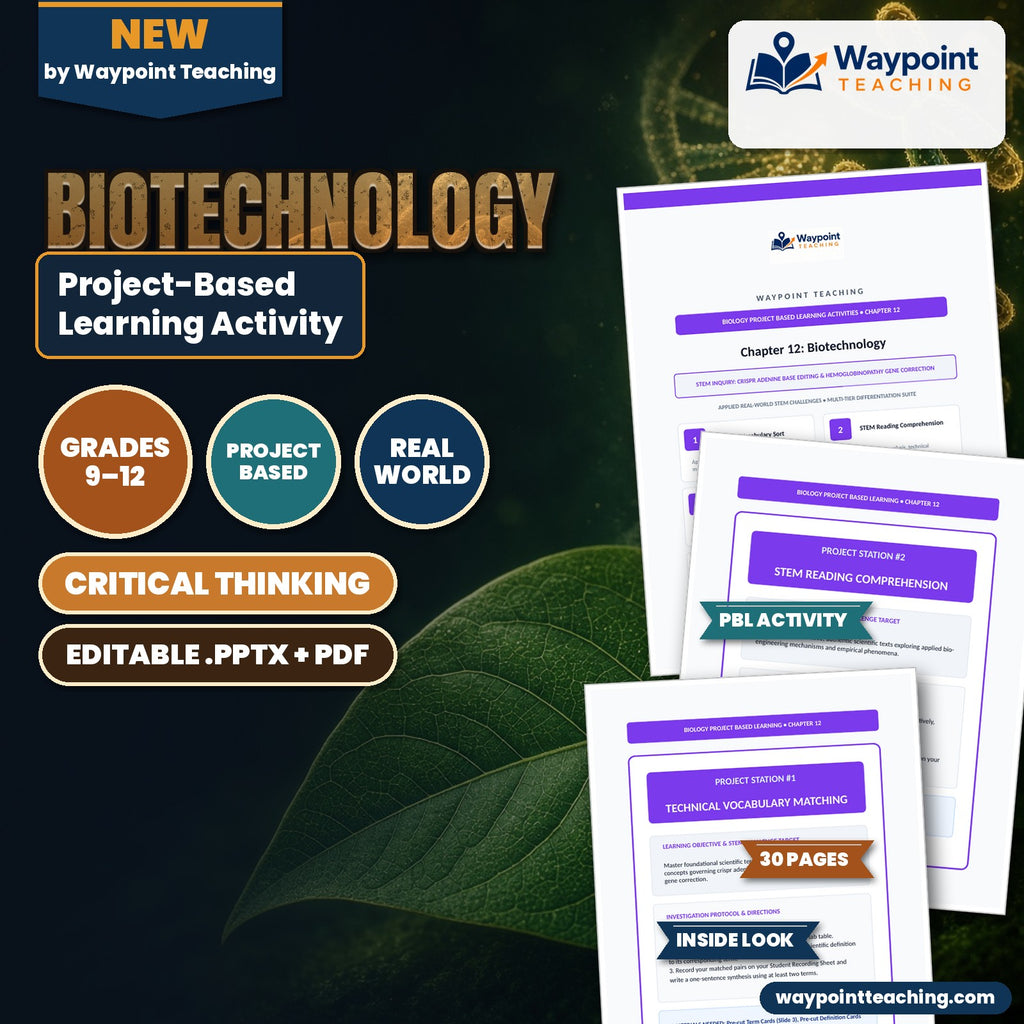 Biotechnology Project-Based Learning Activity cover