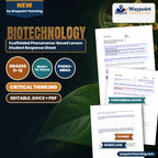 Biotechnology Scaffolded Phenomena-Based Lesson: The Glowing Lantern: Green Fluorescent Protein Lighting Up the Living Cell Student Response Sheet cover