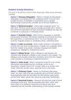 Biotechnology Vocabulary Choice Board sample page