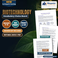 Biotechnology Vocabulary Choice Board cover