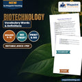 Biotechnology Vocabulary Words & Definitions cover