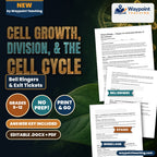 Cell Growth, Division, &  the Cell Cycle Bell Ringers & Exit Tickets cover