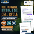 Cell Growth, Division, &  the Cell Cycle Phenomena-Based Lesson: The Immortal Worm: Planarian Neoblasts Rebuilding a Brain from Scratch Student Response Sheet cover