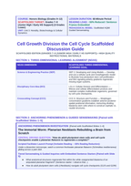 Cell Growth, Division, &  the Cell Cycle Scaffolded Phenomena-Based Lesson: The Immortal Worm: Planarian Neoblasts Rebuilding a Brain from Scratch Teacher Discussion Guide sample page