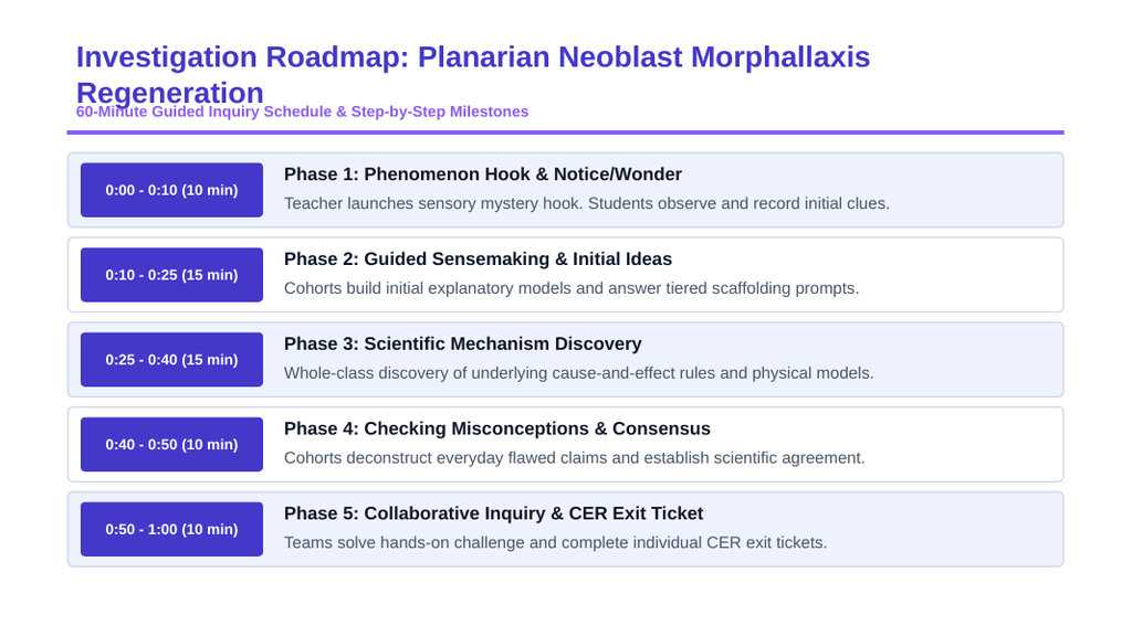 Cell Growth, Division, &  the Cell Cycle Scaffolded Phenomena-Based Lesson: The Immortal Worm: Planarian Neoblasts Rebuilding a Brain from Scratch Presentation sample page
