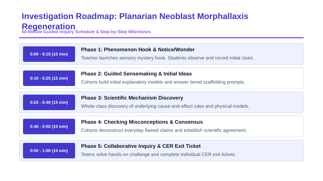 Cell Growth, Division, &  the Cell Cycle Scaffolded Phenomena-Based Lesson: The Immortal Worm: Planarian Neoblasts Rebuilding a Brain from Scratch Presentation sample page