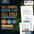 Cell Growth, Division, &  the Cell Cycle Vocabulary Choice Board cover