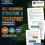Cell Membrane Structure & Transport Model Response & Scoring Guide cover