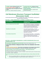 Cell Membrane Structure & Transport Scaffolded Phenomena-Based Lesson: The Ocean Drinkers: Mangrove Roots That Turn Seawater into Fresh Water Teacher Discussion Guide sample page