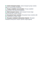 Cell Membrane Structure & Transport Vocabulary Words & Definitions sample page