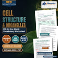 Cell Structure & Organelles Fill-in-the-Blank Vocabulary Worksheet cover