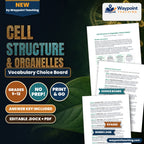 Cell Structure & Organelles Vocabulary Choice Board cover