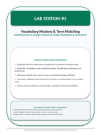 Cellular Metabolism & Homeostasis Differentiation Stations sample page