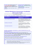 Cellular Metabolism & Homeostasis Scaffolded Phenomena-Based Lesson: The Frozen Stone: Wood Frogs Cheating Death with 300 mM Glucose Teacher Discussion Guide sample page