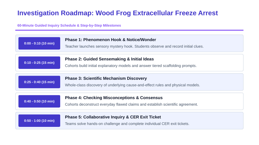 Cellular Metabolism & Homeostasis Scaffolded Phenomena-Based Lesson: The Frozen Stone: Wood Frogs Cheating Death with 300 mM Glucose Presentation sample page