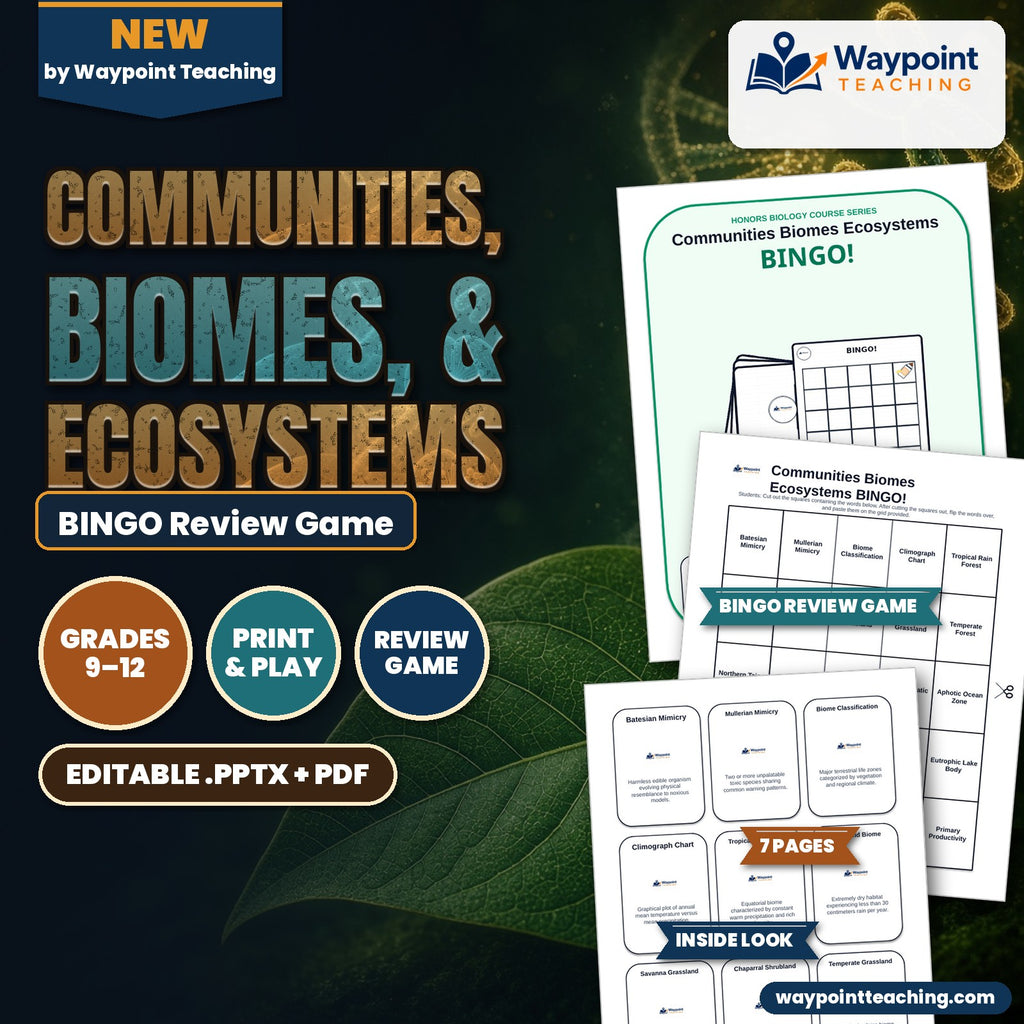 Communities, Biomes, & Ecosystems BINGO Review Game cover