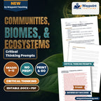 Communities, Biomes, & Ecosystems Critical Thinking Prompts cover