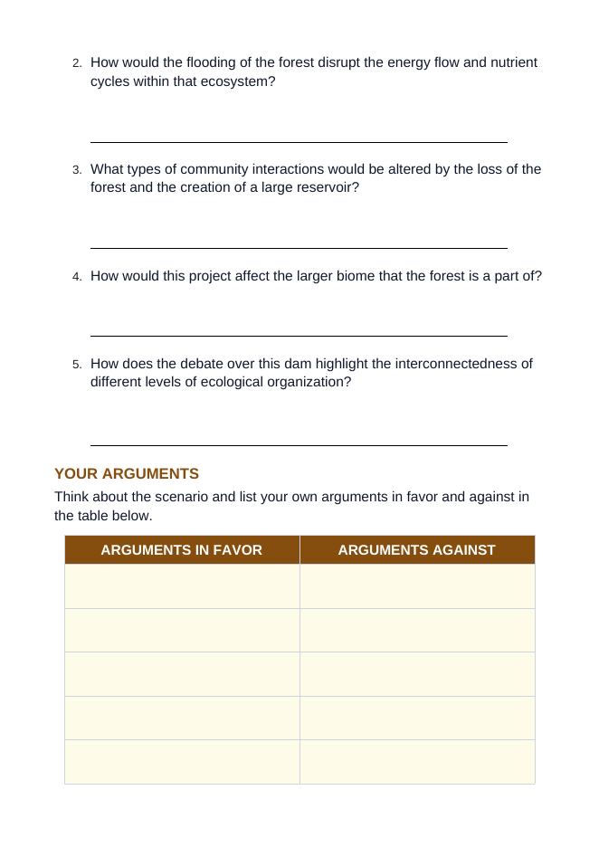 Communities, Biomes, & Ecosystems Real-World Case Study sample page