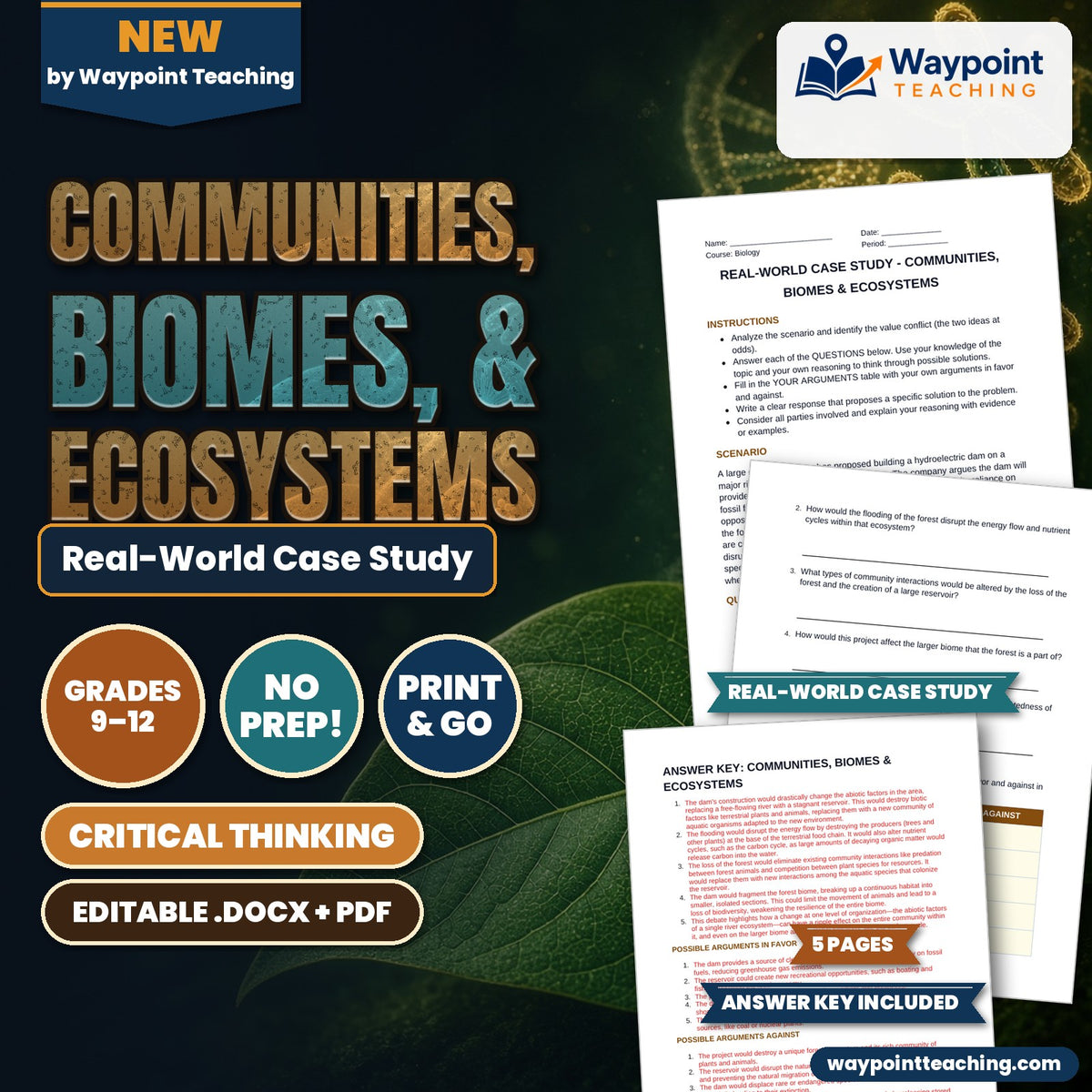Communities, Biomes, & Ecosystems Real-World Case Study cover