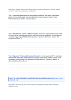 Communities, Biomes, & Ecosystems Scaffolded Phenomena-Based Lesson: The Coral Devourer: Agricultural Runoff Unleashing the Crown-of-Thorns Student Response Sheet sample page