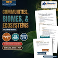 Communities, Biomes, & Ecosystems Spanish Guided Notes cover